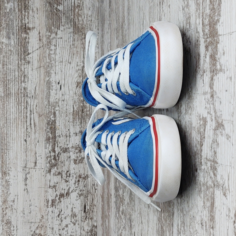 🟦Sz 2 Converse Star Replay Blue Tropic Canvas Sneakers - Picture 8 of 15